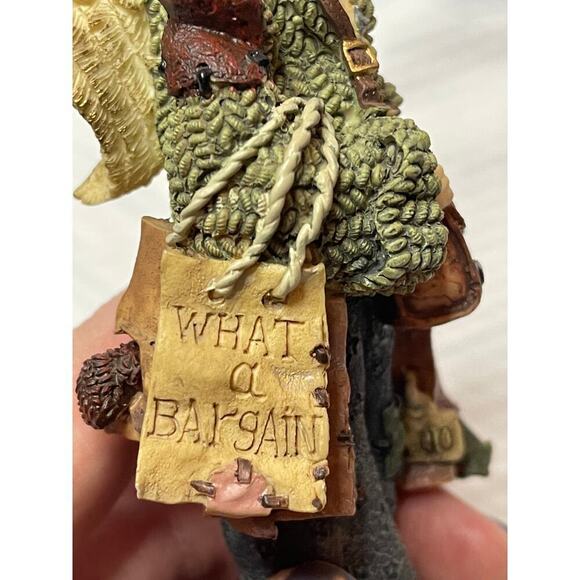 Boyds Bears & Friends The Folkstone Collection Figurine Man w/ Shopping Bags - Picture 8 of 12